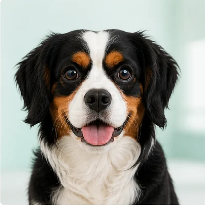 Retrato da cachorra Mel